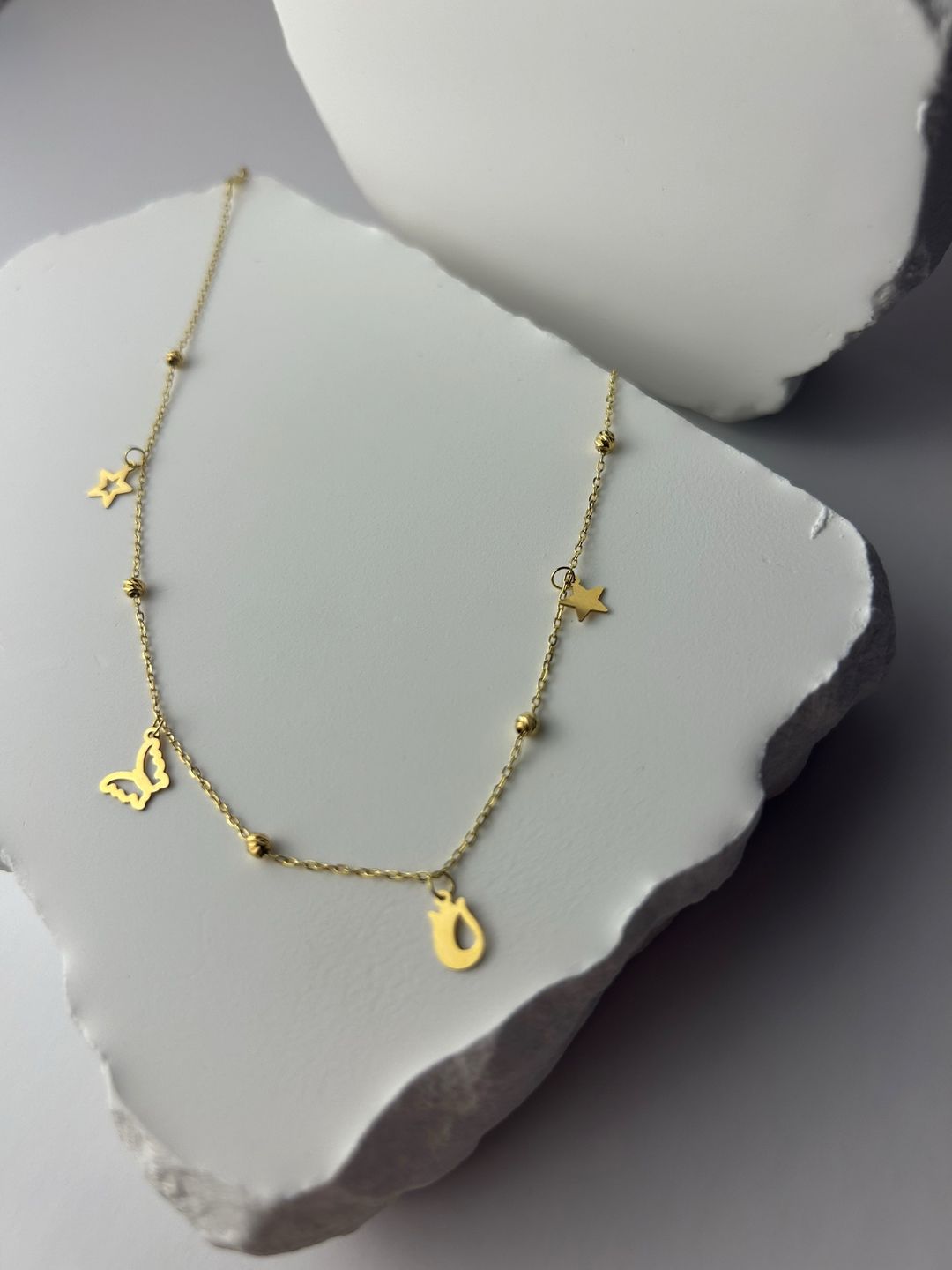 18k solid gold ankle bracelet